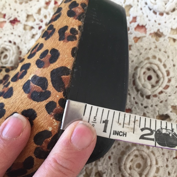 PENNY & KENNY LEOPARD FAUX PONY HAIR BOOTIES 6.5 - Picture 9 of 9